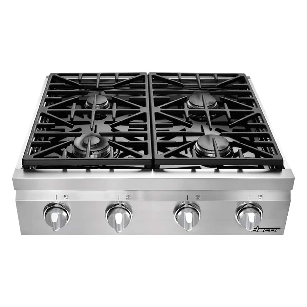 Dacor - Distinctive 30" Gas Cooktop - Stainless steel - Front_Standard