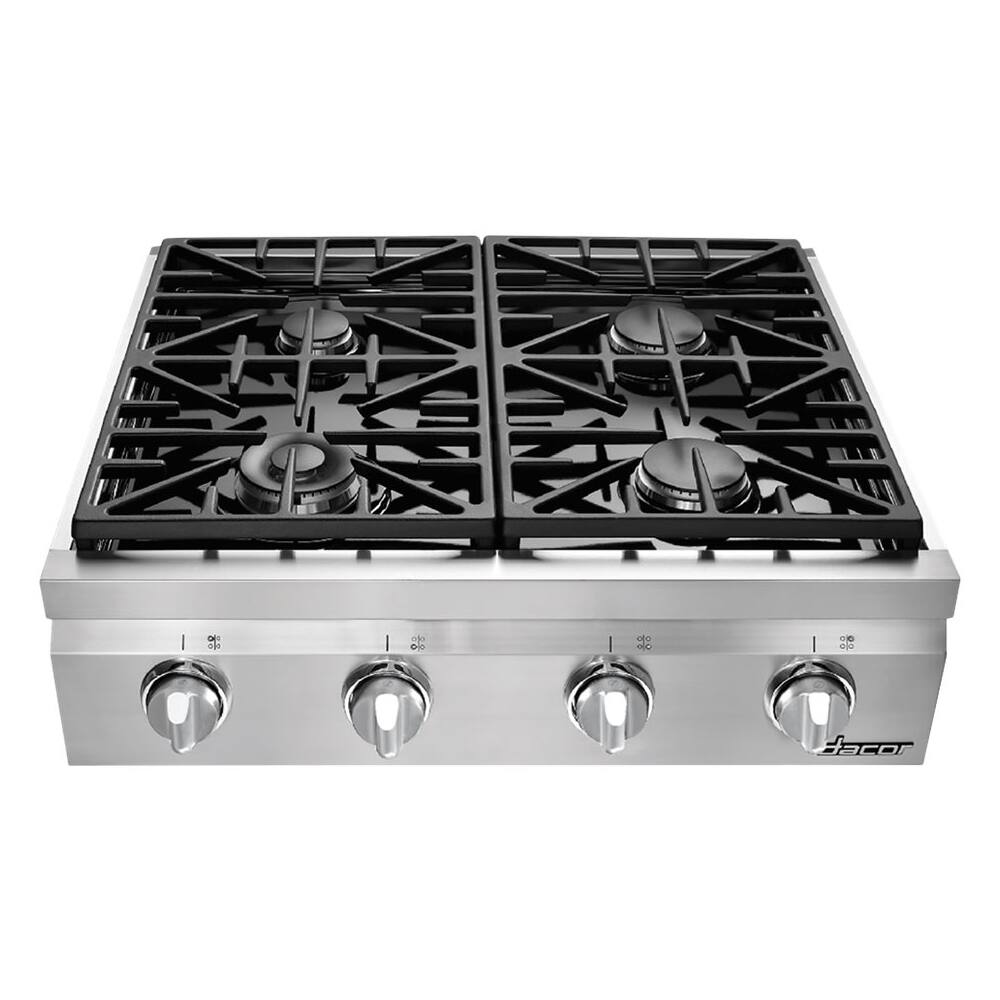 Dacor - Distinctive 30" Gas Cooktop - Stainless steel - Front_Zoom