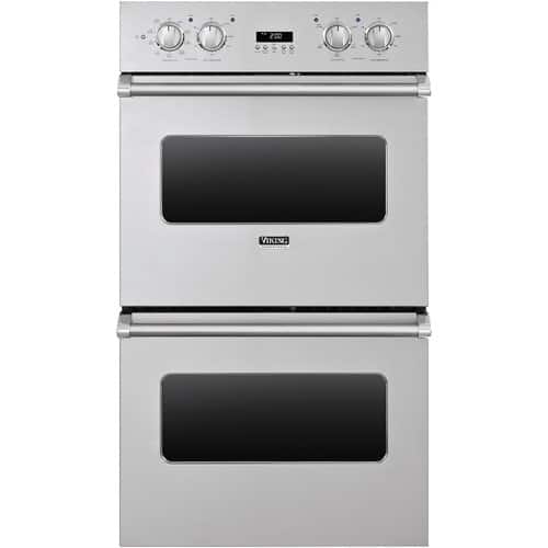 Viking - Professional 5 Series 29.5" Built-In Double Electric Convection Wall Oven - Stainless steel - Front_Standard