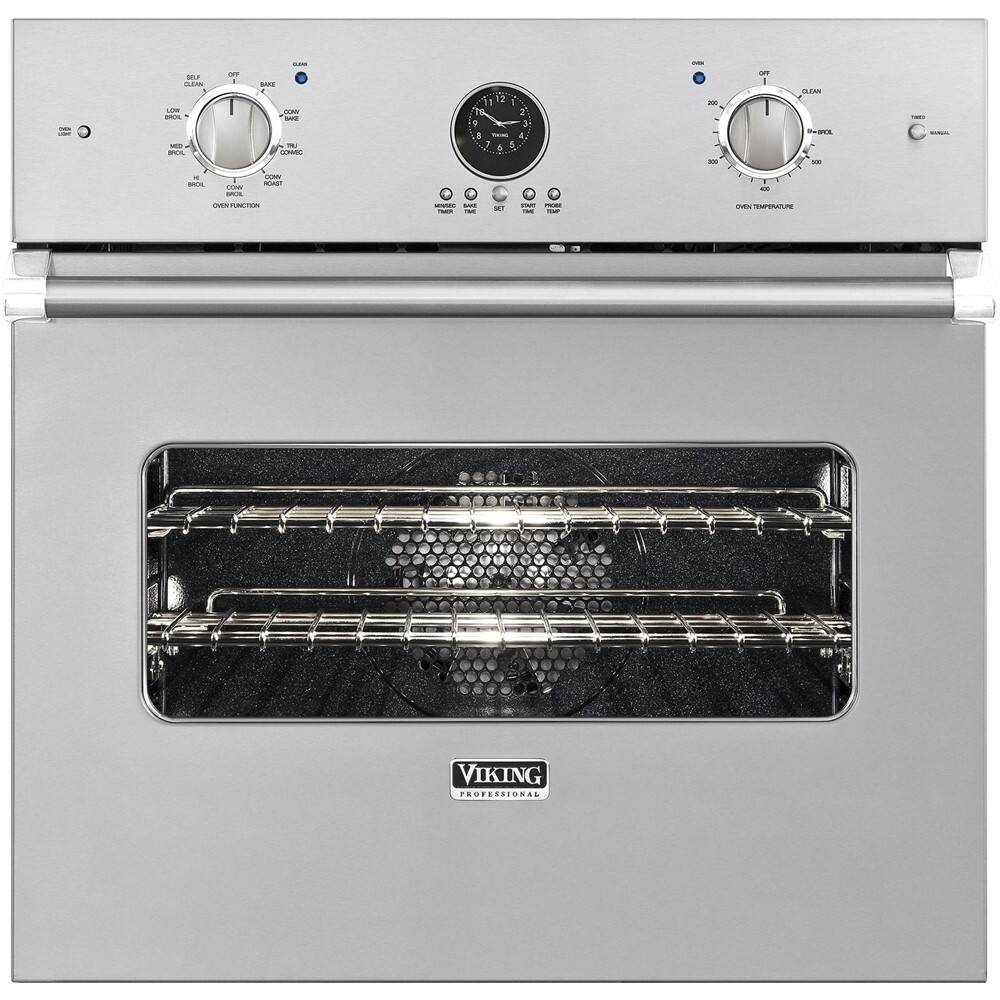 Viking - Professional 5 Series 26.5" Built-In Single Electric Convection Wall Oven - Stainless steel - Front_Zoom