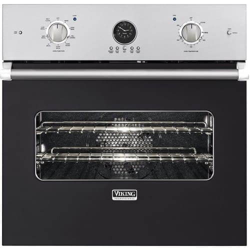 Viking - Professional 5 Series 26.5" Built-In Single Electric Convection Wall Oven - Graphite gray - Front_Standard