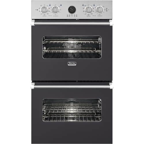 Viking - Professional 5 Series 26.5" Built-In Double Electric Convection Wall Oven - Graphite gray - Front_Standard