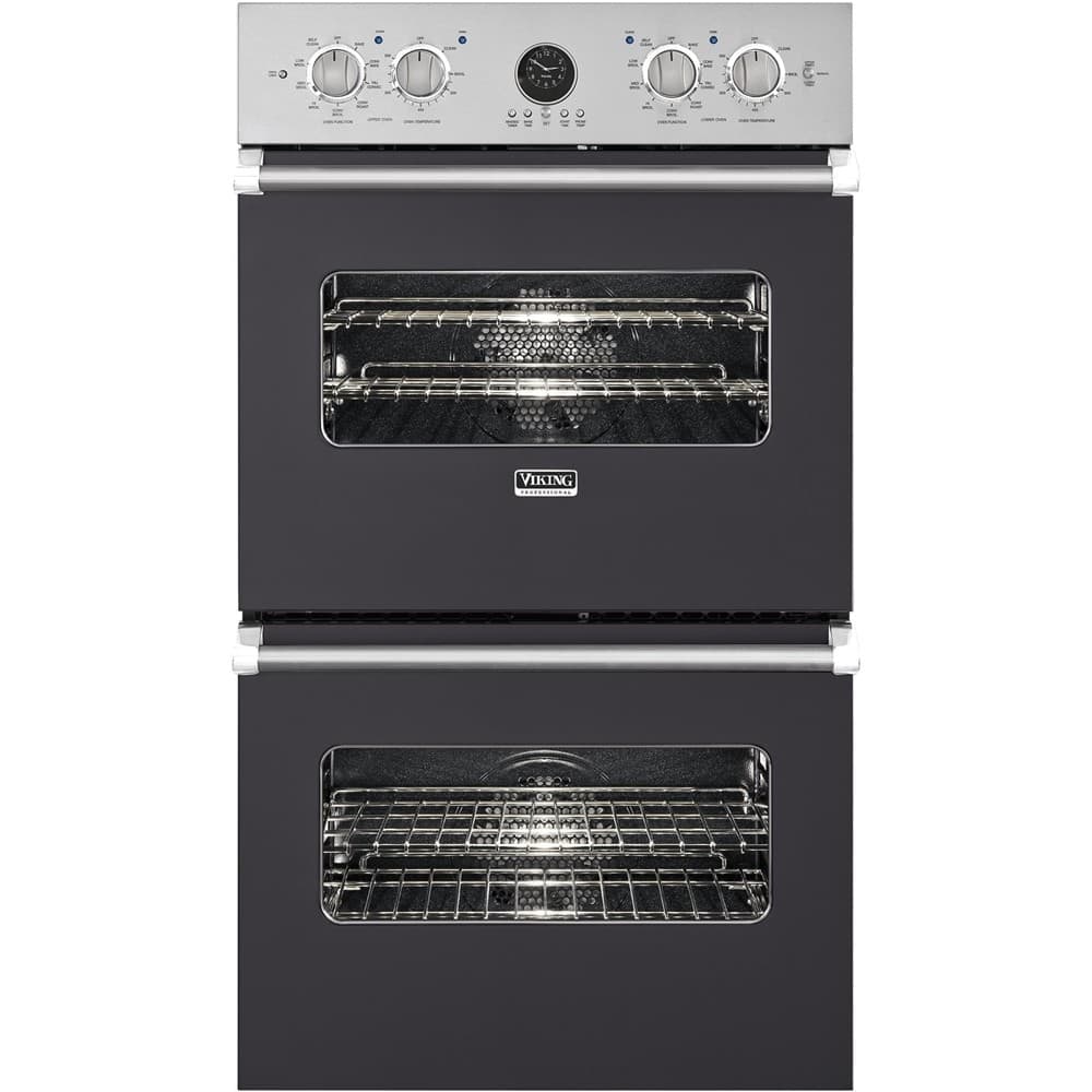 Viking - Professional 5 Series 26.5" Built-In Double Electric Convection Wall Oven - Graphite gray - Front_Zoom