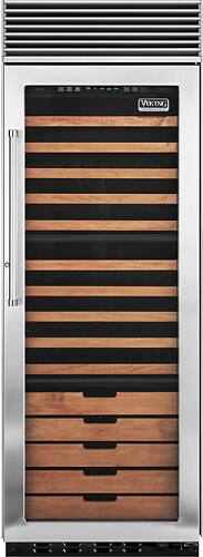 Viking - Professional 150-Bottle Wine Cooler - Stainless steel - Front_Standard