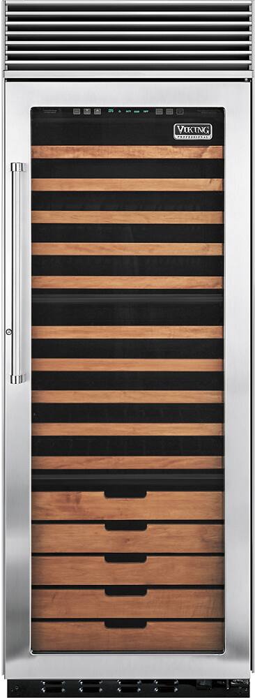Viking - Professional 150-Bottle Wine Cooler - Stainless steel - Front_Zoom