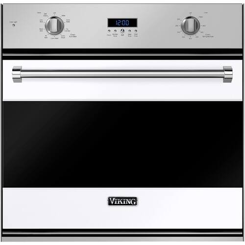 Viking - 3 Series 29.8" Built-In Single Electric Convection Wall Oven - White - Front_Standard