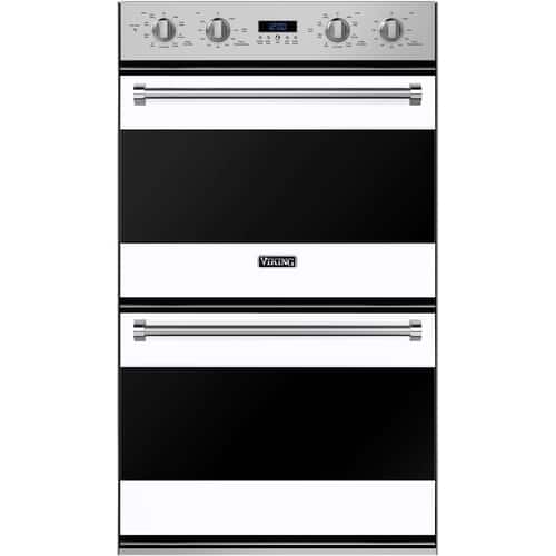 Viking - 3 Series 29.8" Built-In Double Electric Convection Wall Oven - White - Front_Standard