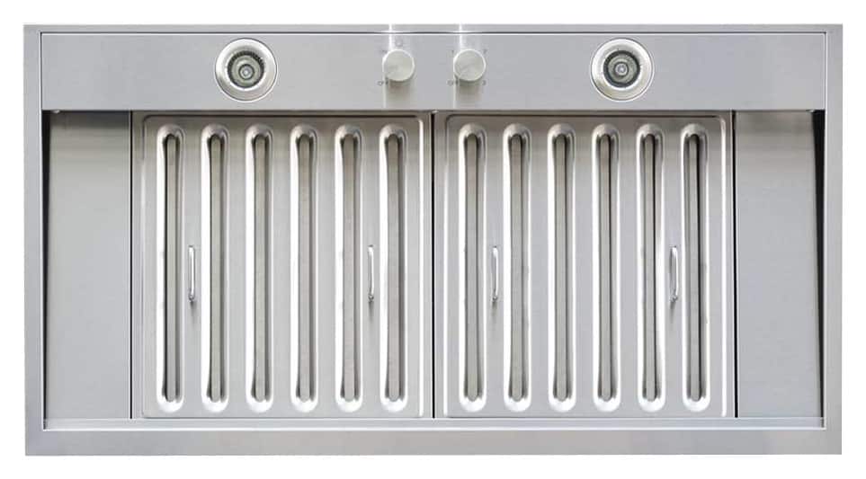 Windster Hoods - 36" Externally Vented Range Hood - Stainless steel - Front_Standard