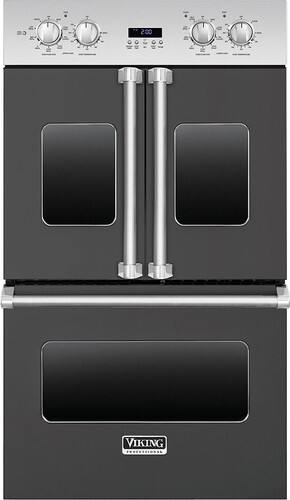 Viking - Professional 7 Series 29.5" Built-In Double Electric Convection Wall Oven - Graphite gray - Front_Standard
