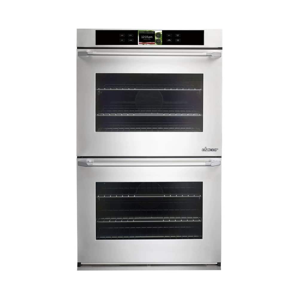 Dacor - Discovery IQ 29.9" Built-In Double Electric Convection Wall Oven - Stainless steel - Front_Zoom