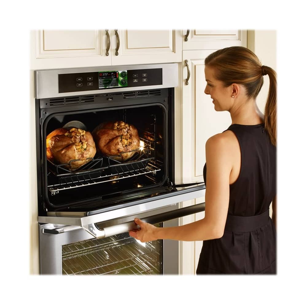 Dacor - Discovery IQ 29.9" Built-In Double Electric Convection Wall Oven - Stainless steel - Alt_View_Standard_13