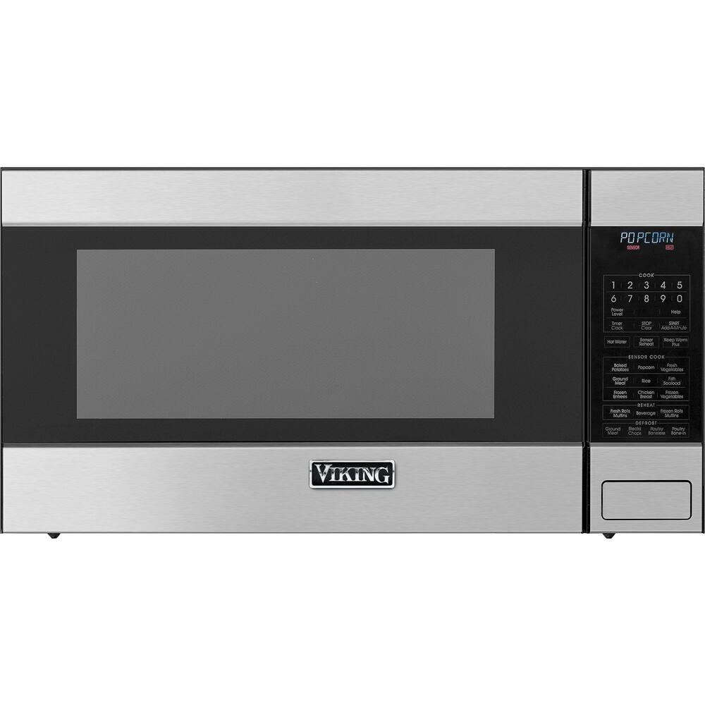 Viking - 2.0 Cu. Ft. Family-Size Microwave - Stainless steel - Front_Zoom