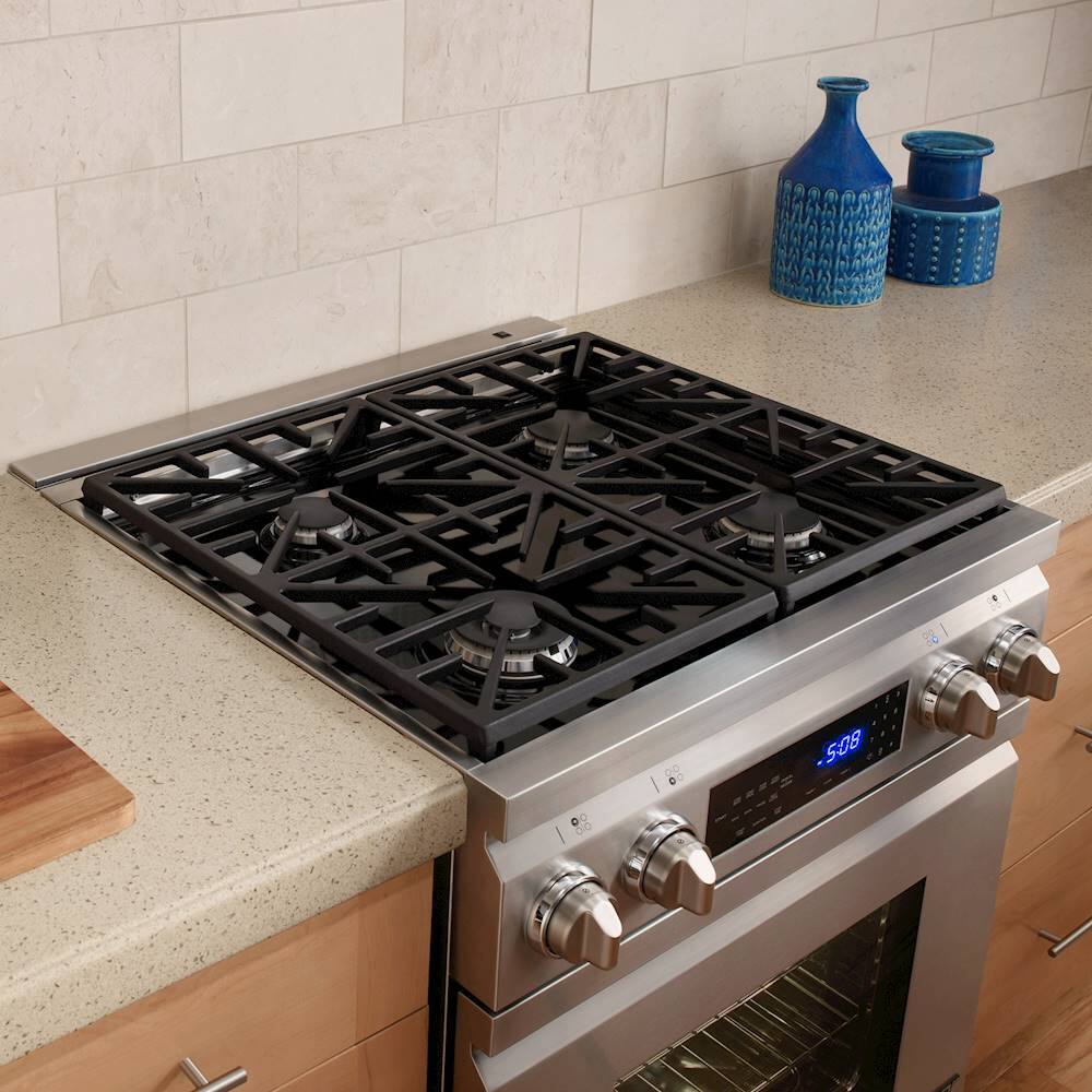 Dacor - 9" high Range Backguard for Distinctive 30" Dual-Fuel Range - Stainless Steel - Alt_View_Standard_1