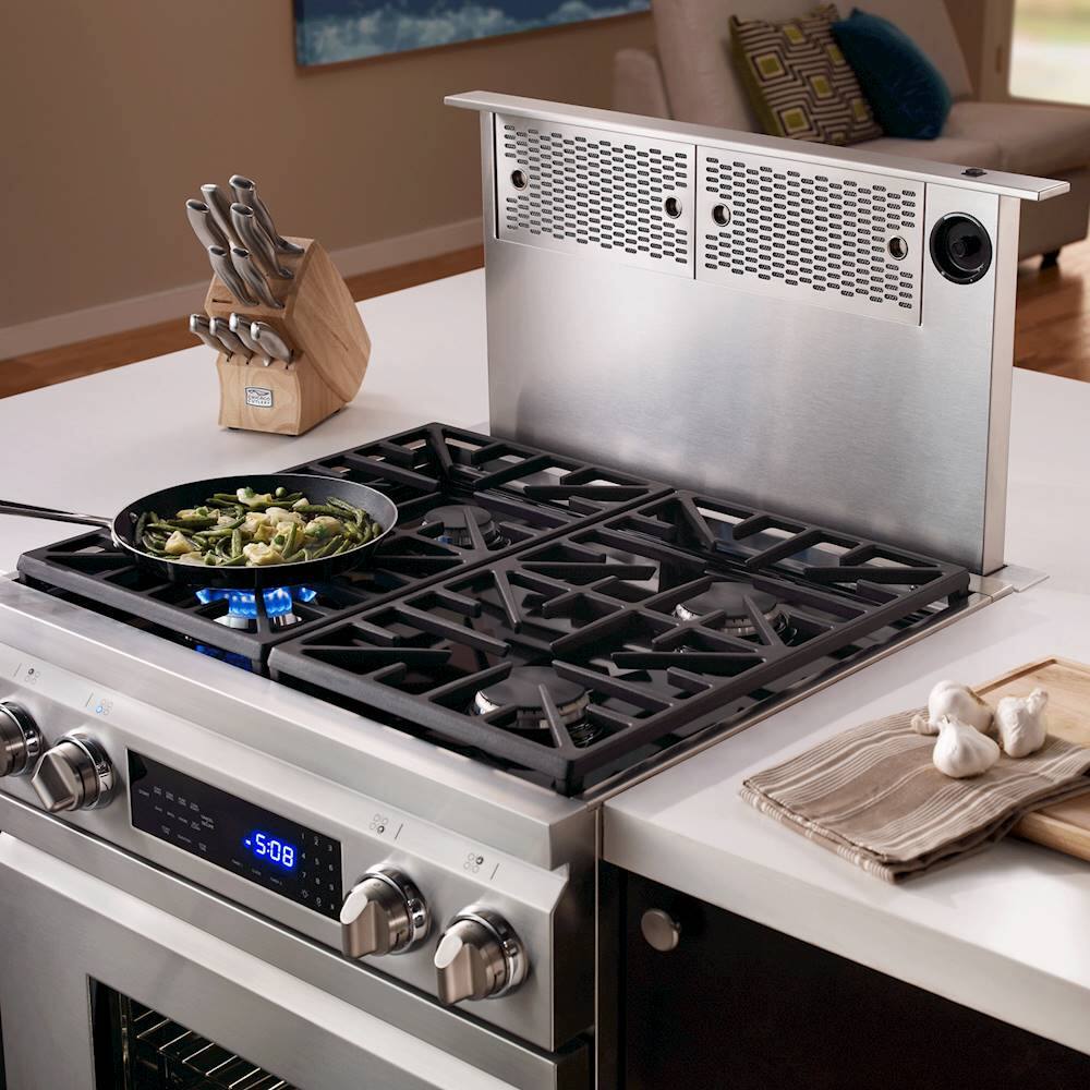 Dacor - 9" high Range Backguard for Distinctive 30" Dual-Fuel Range - Stainless Steel - Alt_View_Standard_3