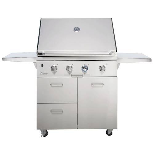 Dacor - Discovery 36" Outdoor Grill Cart - Stainless Steel - Front_Standard
