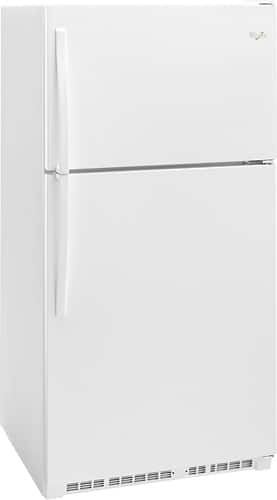 Whirlpool - 20.5 Cu. Ft. Top-Freezer Refrigerator - White - Front_Standard