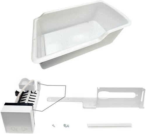 Frigidaire - Icemaker Kit for Most Frigidaire 27 to 28 Cu. Ft. Bottom-Mount Refrigerators - White - Front_Standard