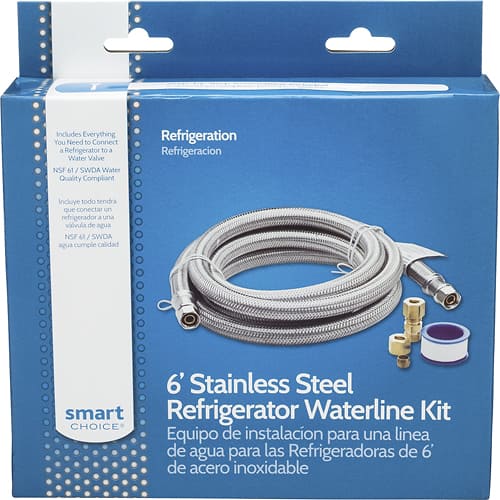 Smart Choice StainlessSteel Refrigerator Waterline Kit Required for