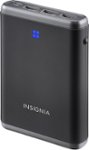 Insignia - 10400 mAh Portable Charger - Black/Gray