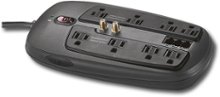 Dynex - 8-Outlet Home Theater Surge Protector - Multi