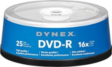 Dynex - 25-Pack 16x DVD-R Disc Spindle - Blue/Gray