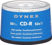 Dynex - 50-Pack 52x CD-R Disc Spindle - Silver