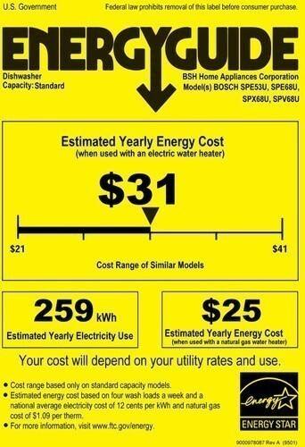 Bosch - 800 Series 18" Hidden Control Tall Tub Built-In Dishwasher with Stainless-Steel Tub - Custom Panel Ready - Energy_Guide