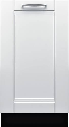 Bosch - 800 Series 18" Hidden Control Tall Tub Built-In Dishwasher with Stainless-Steel Tub - Custom Panel Ready - Front_Standard