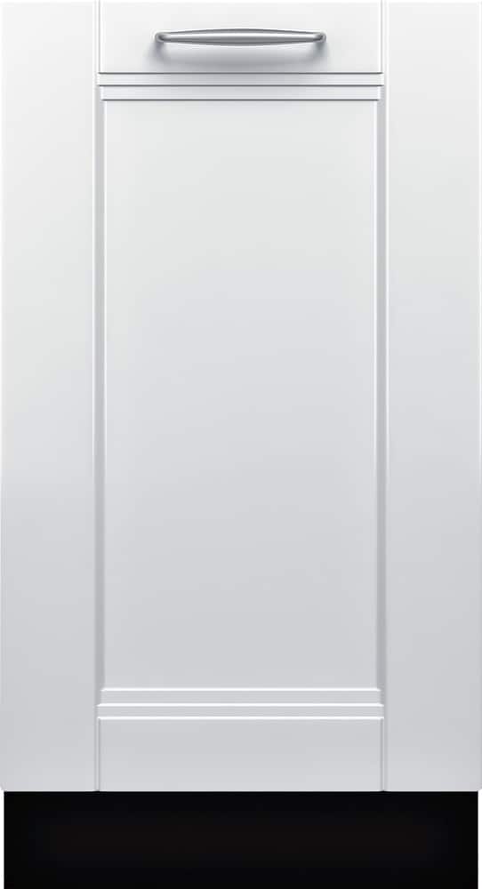 Bosch - 800 Series 18" Hidden Control Tall Tub Built-In Dishwasher with Stainless-Steel Tub - Custom Panel Ready - Front_Zoom