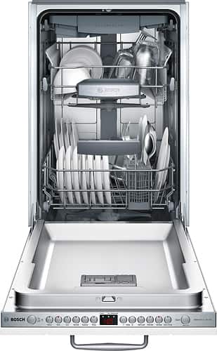Bosch - 800 Series 18" Hidden Control Tall Tub Built-In Dishwasher with Stainless-Steel Tub - Custom Panel Ready - Alt_View_Standard_11