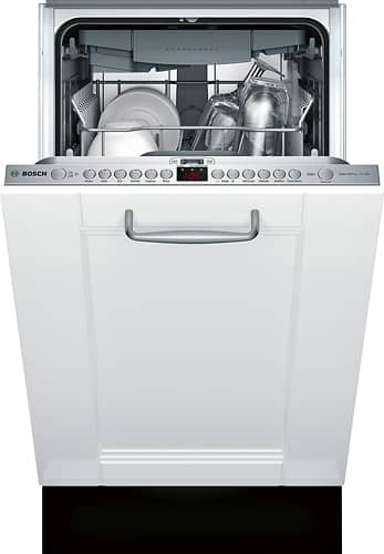 Bosch - 800 Series 18" Hidden Control Tall Tub Built-In Dishwasher with Stainless-Steel Tub - Custom Panel Ready - Alt_View_Standard_1