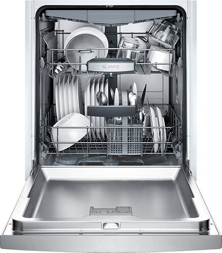 Bosch - 800 Series 24" Tall Tub Built-In Dishwasher with Stainless Steel Tub - Stainless steel - Alt_View_Standard_11