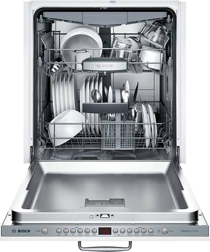 Bosch - 800 Series 24" Tall Tub Built-In Dishwasher with Stainless Steel Tub - Custom Panel Ready - Alt_View_Standard_11
