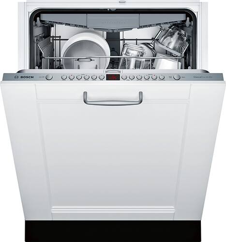 Bosch - 800 Series 24" Tall Tub Built-In Dishwasher with Stainless Steel Tub - Custom Panel Ready - Alt_View_Standard_1