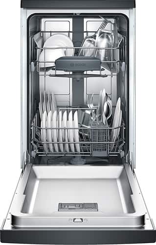 Bosch - 300 Series 18" Front Control Tall Tub Built-In Dishwasher with Stainless-Steel Tub - Black - Alt_View_Standard_11