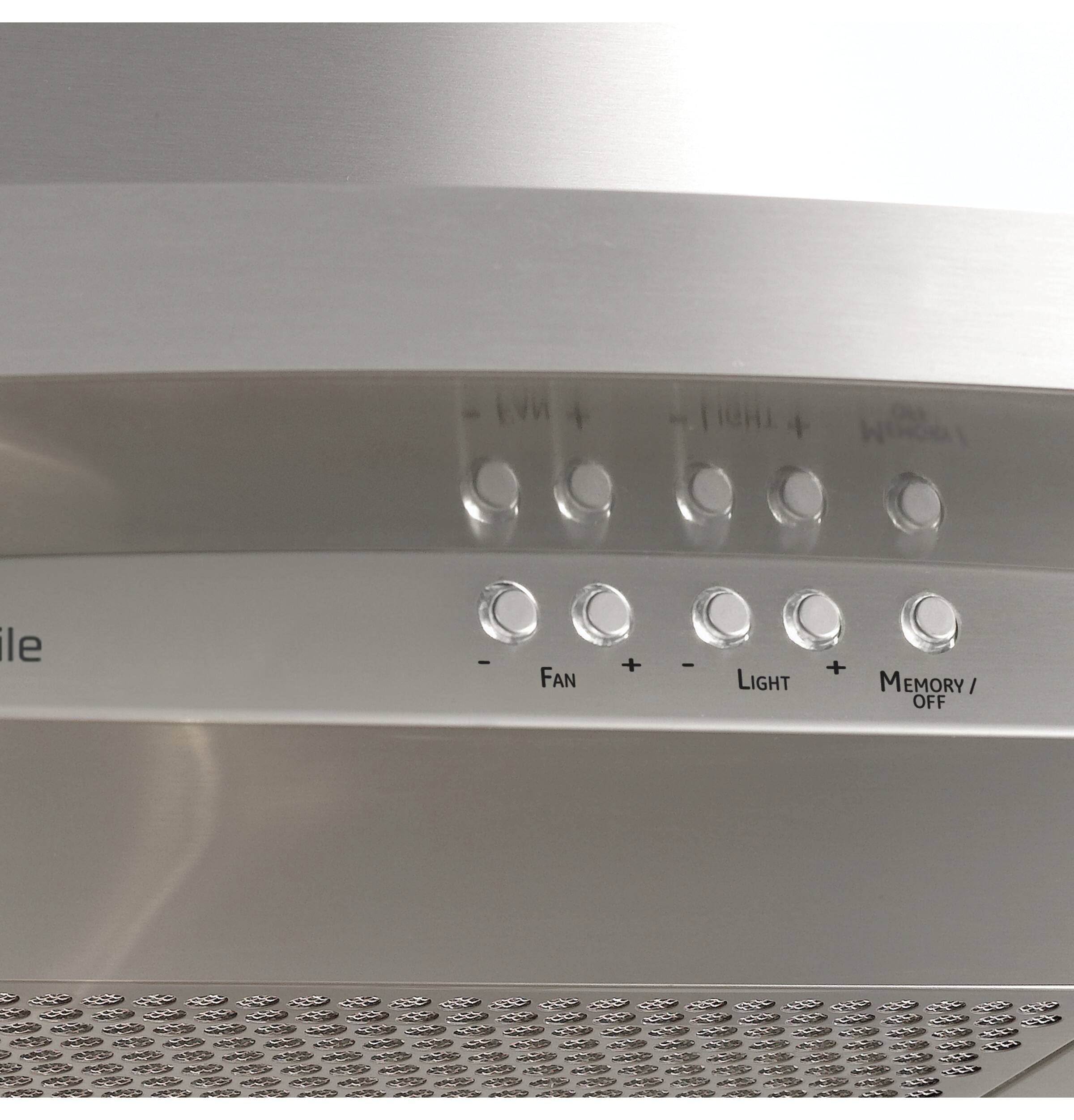 GE - Profile Designer 36" Convertible Range Hood - Stainless steel - Alt_View_Standard_14