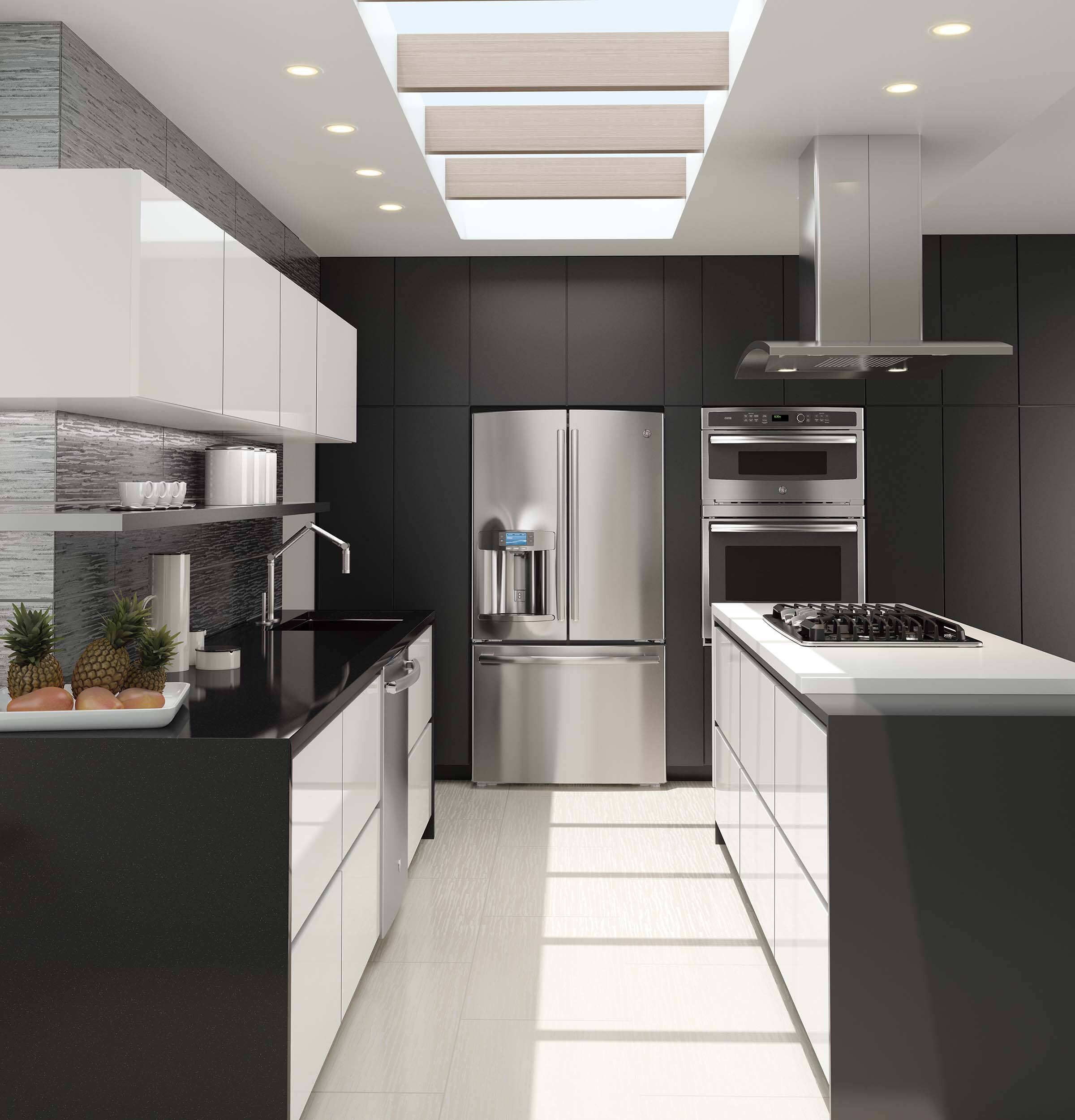 GE - Profile Designer 36" Convertible Range Hood - Stainless steel - Alt_View_Standard_17