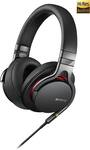 Sony - Over-the-Ear Hi-Res Headphones - Black
