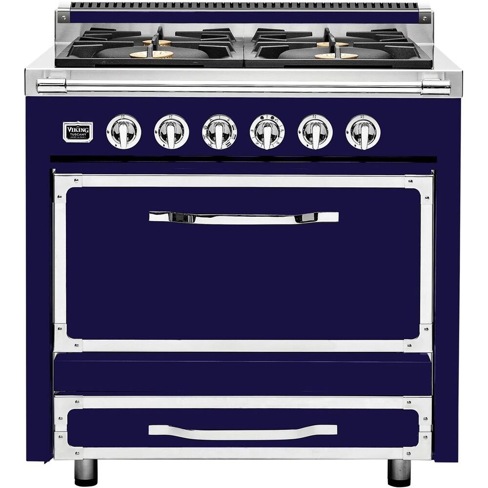 Viking 3.8 Cu. Ft. Freestanding Gas Convection Range Dark blue at