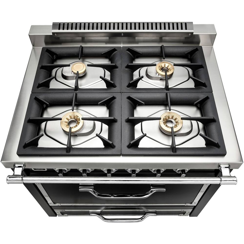 Viking - 3.8 Cu. Ft. Freestanding Dual Fuel Convection Range - Graphite black - Alt_View_Standard_11