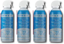 Dynex - Compressed Gas Duster (4-Pack) - Multi