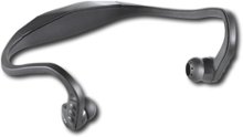 Rocketfish - Behind-the-Head Bluetooth Stereo Headphones - Black