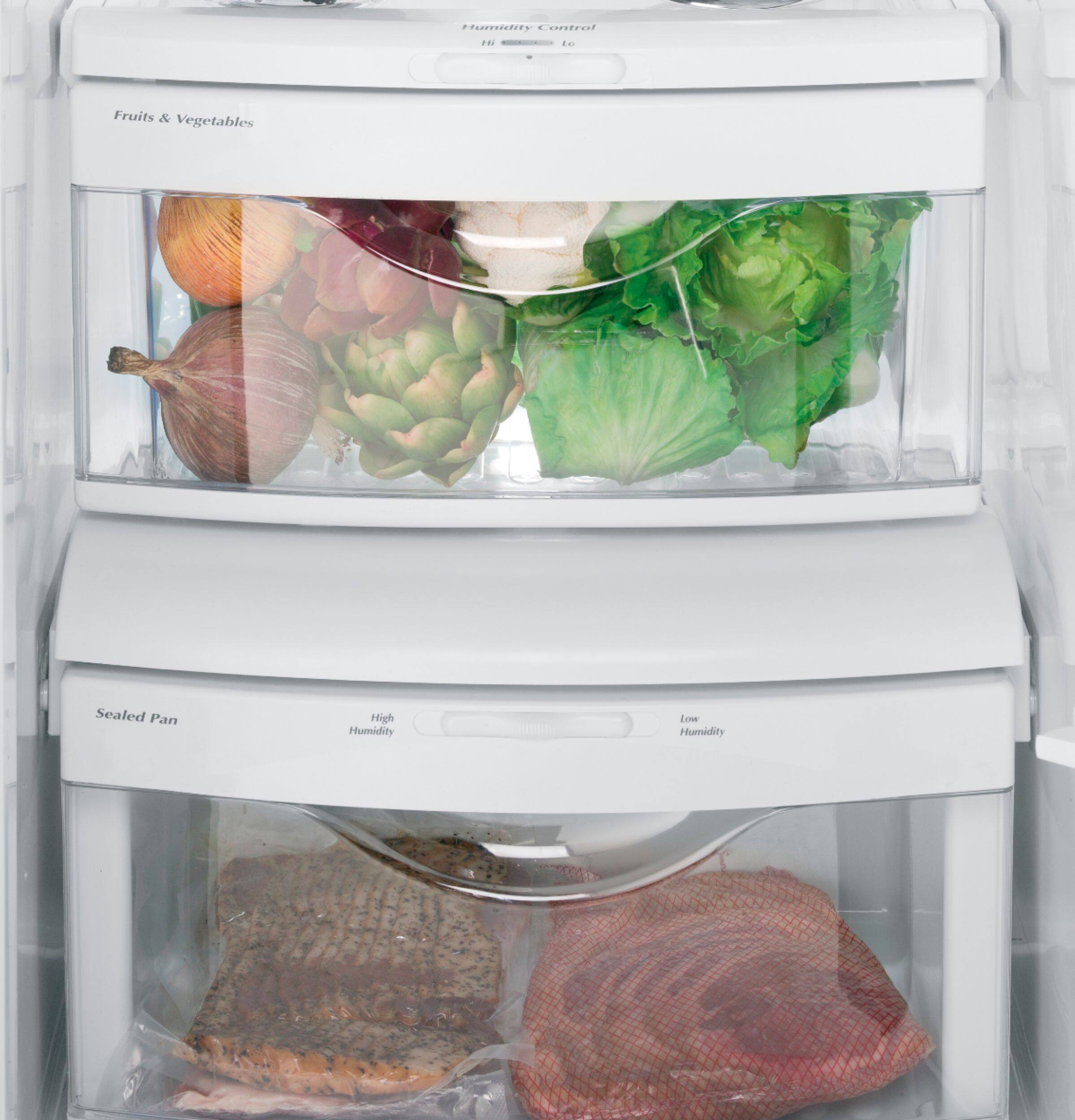 GE - 25.4 Cu. Ft. Side-by-Side Refrigerator with Thru-the-Door Ice and Water - Stainless steel - Alt_View_Standard_12