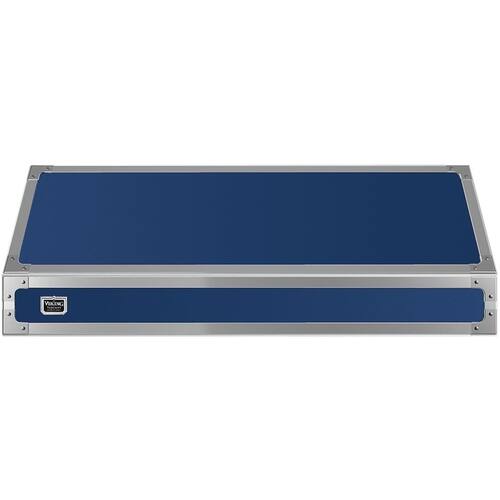 Viking - Tuscany 48" Range Hood - Dark blue/polished chrome - Front_Standard