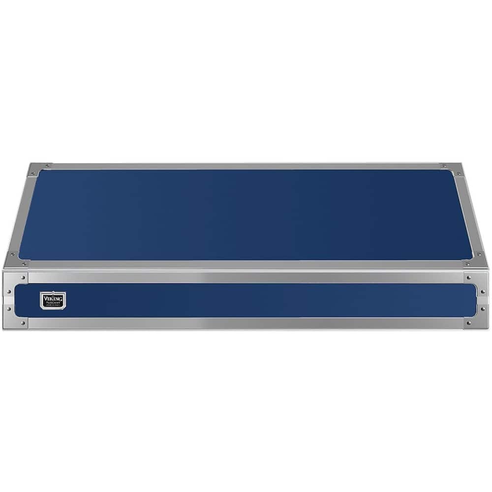 Viking - Tuscany 48" Range Hood - Dark blue/polished chrome - Front_Zoom