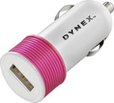 Dynex - USB Vehicle Charger - Pink