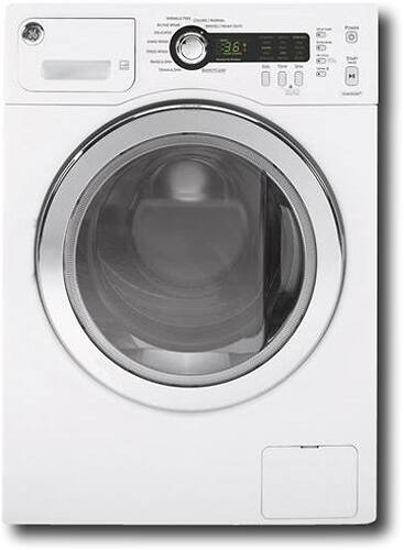 GE - 2.2 Cu. Ft. High-Efficiency Compact Front-Loading Washer - White - Front_Standard