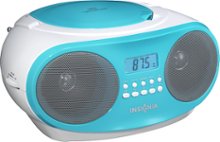 Insignia - CD Boombox with AM/FM Tuner - Turquoise