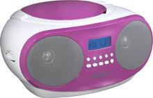 Insignia - CD Boombox with AM/FM Tuner - Berry