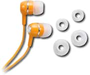 Rocketfish - Stereo Earbud Headphones - Tangerine